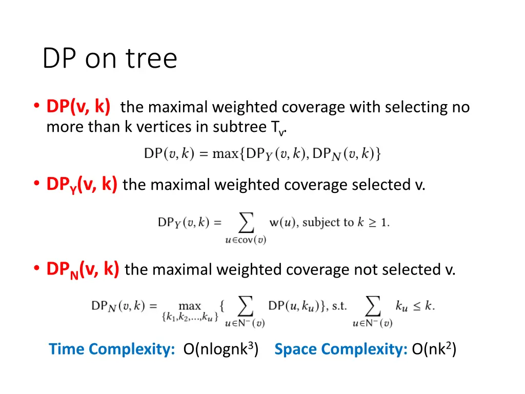 dp on tree