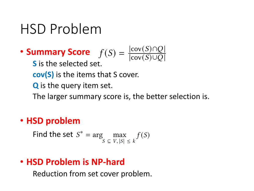 hsd problem