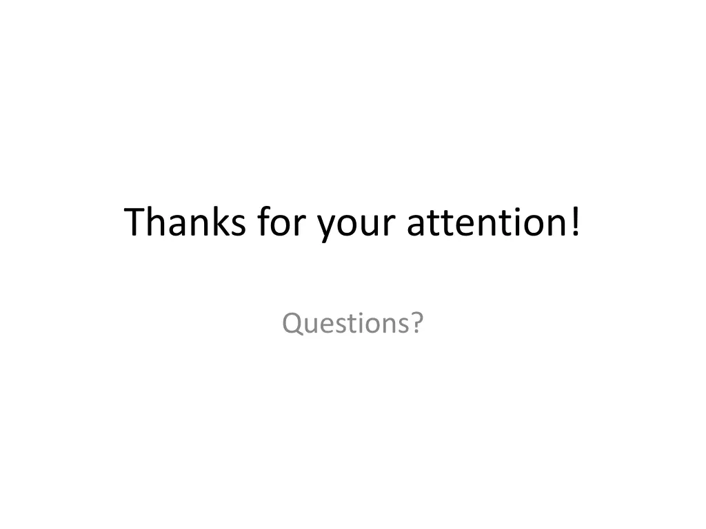 thanks for your attention