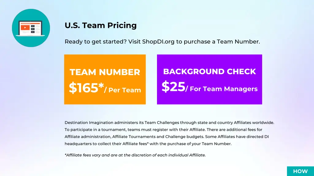 u s team pricing