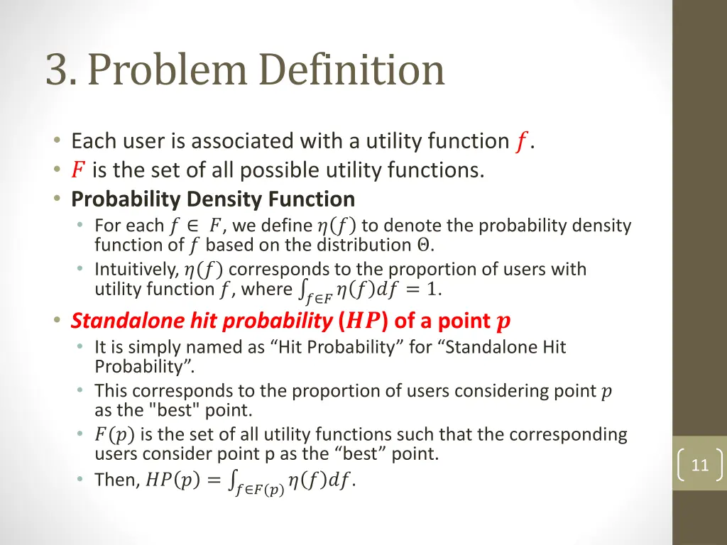 3 problem definition