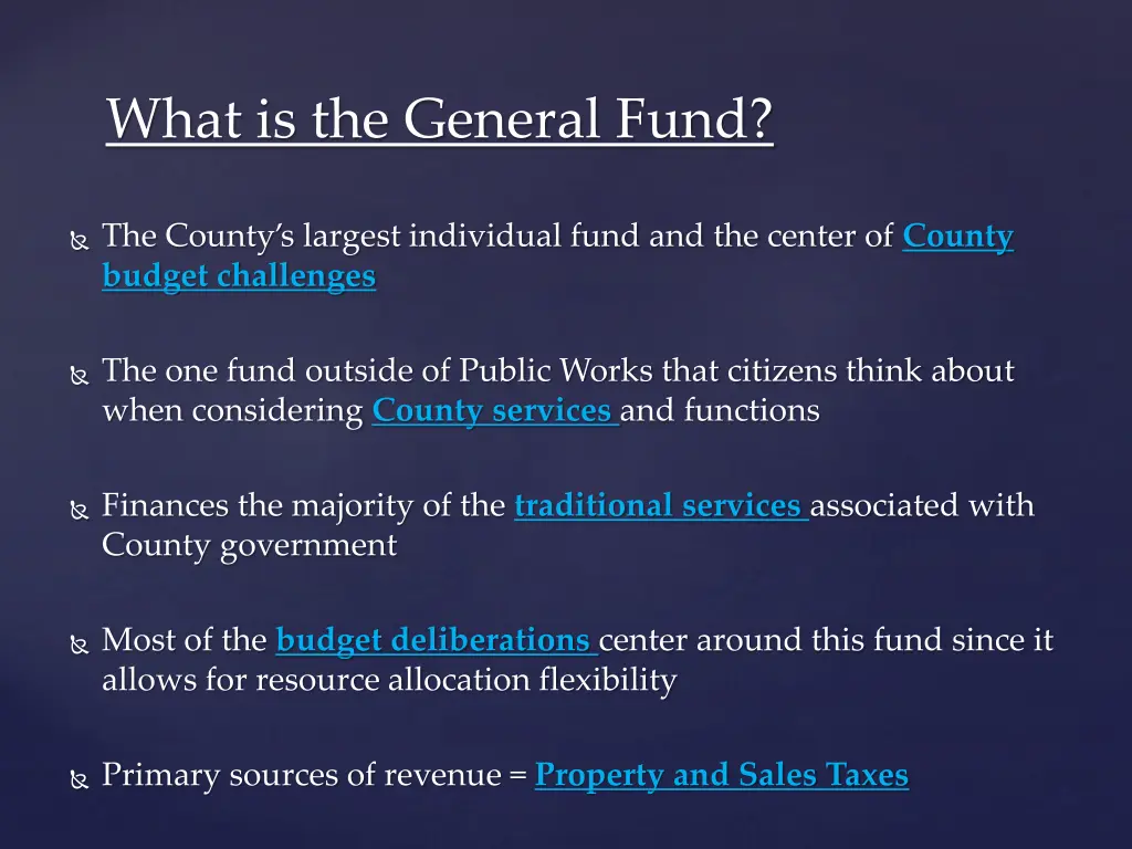 what is the general fund