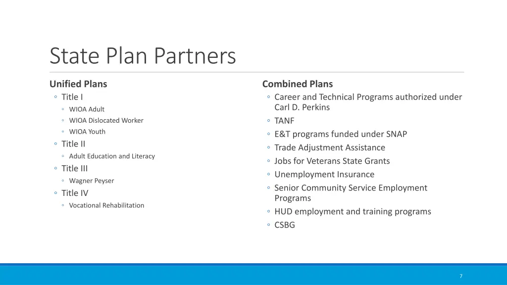 state plan partners