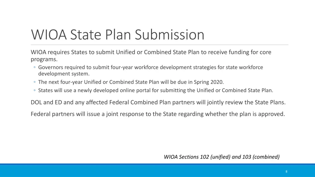 wioa state plan submission