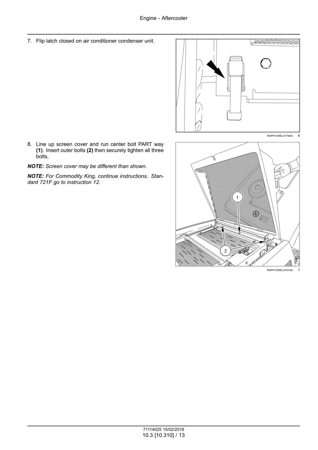 engine aftercooler 10