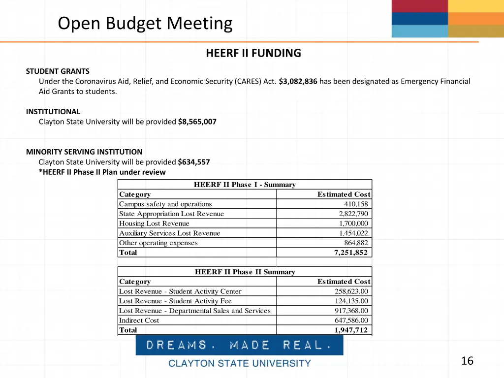 open budget meeting 11