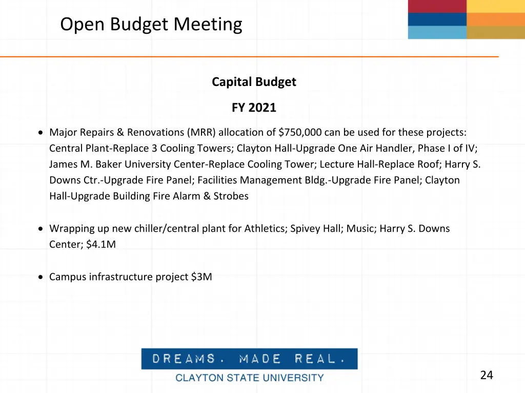 open budget meeting 15