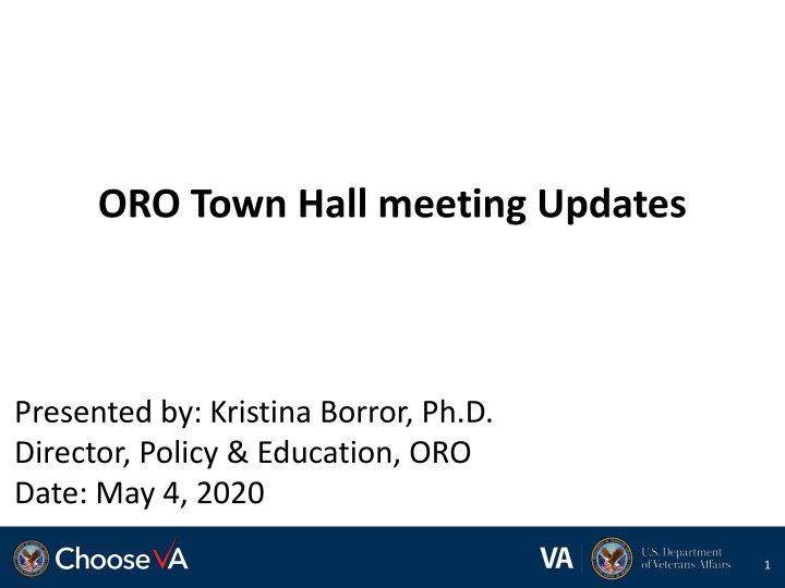 oro town hall meeting updates