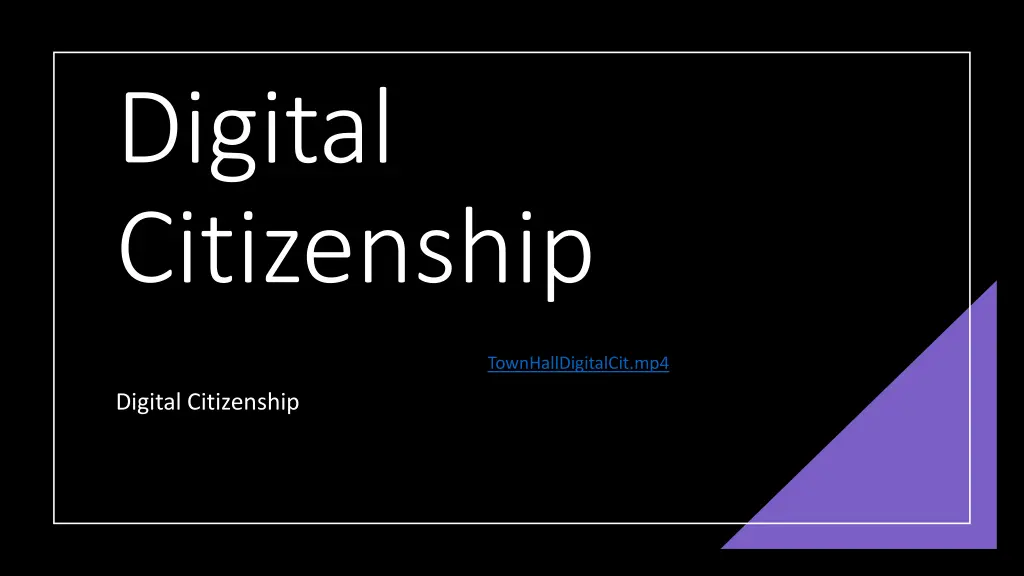 digital citizenship