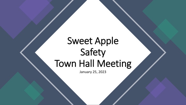 sweet apple sweet apple safety safety town hall