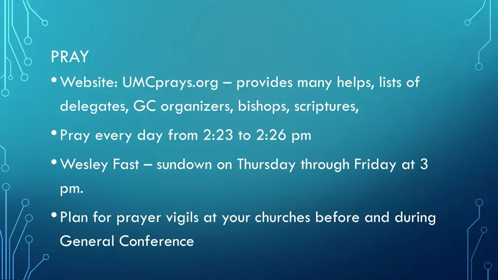 pray website umcprays org provides many helps