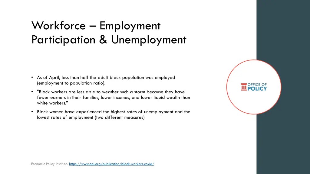 workforce employment participation unemployment