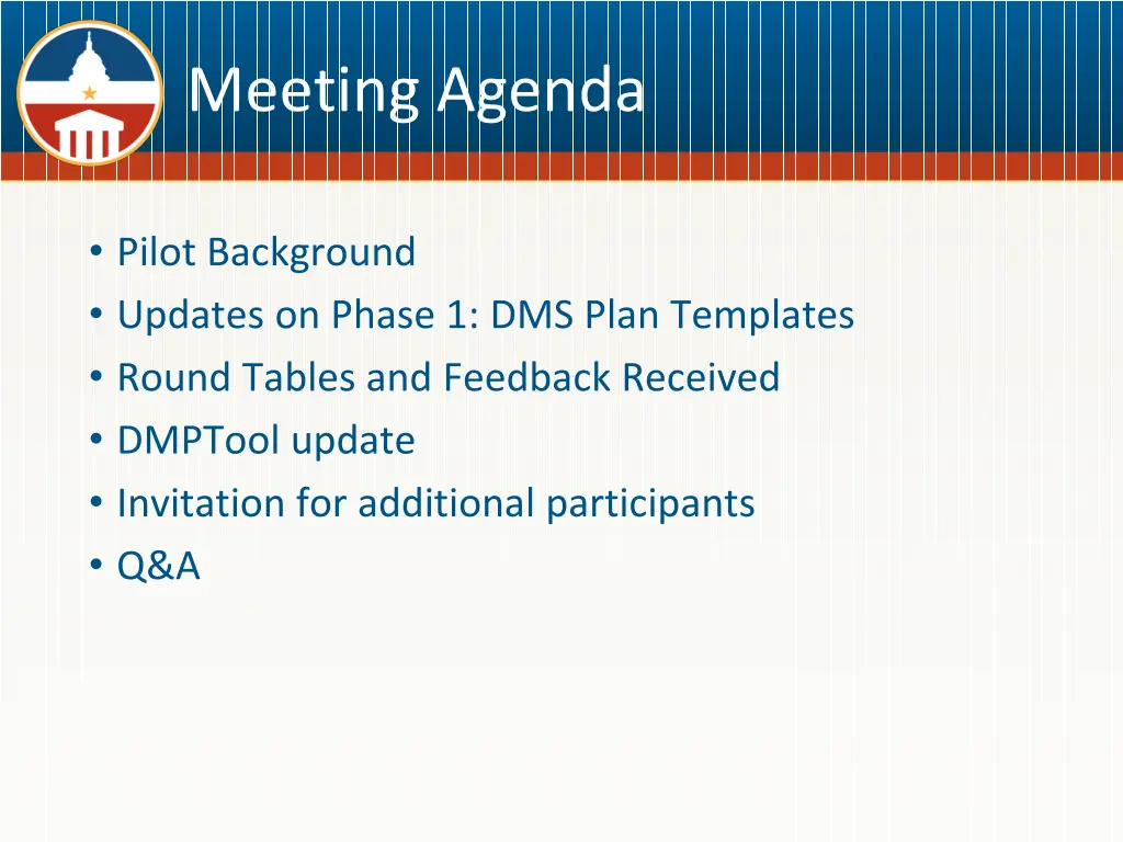 meeting agenda