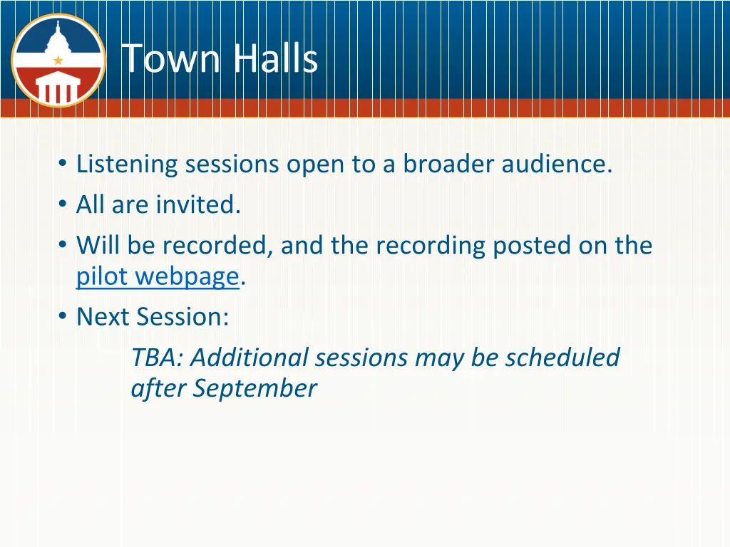 town halls