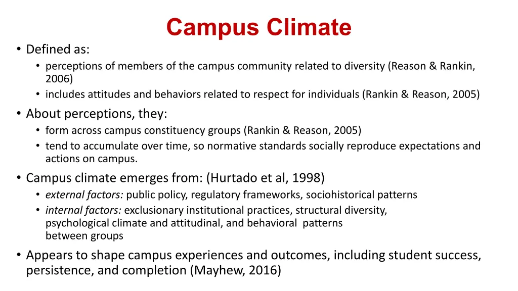 campus climate