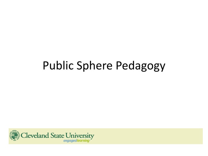 public sphere pedagogy