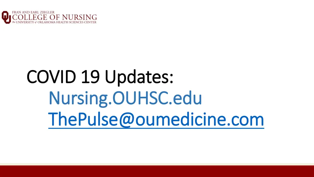 covid 19 updates covid 19 updates nursing ouhsc