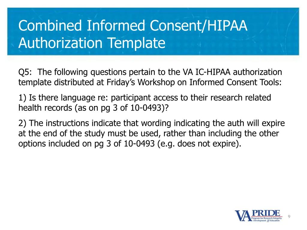 combined informed consent hipaa authorization