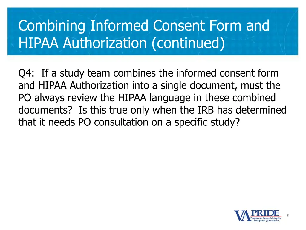 combining informed consent form and hipaa 1