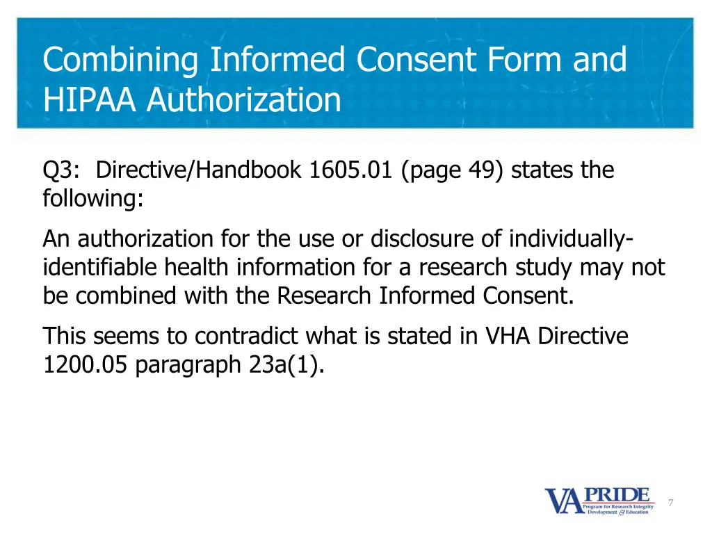 combining informed consent form and hipaa