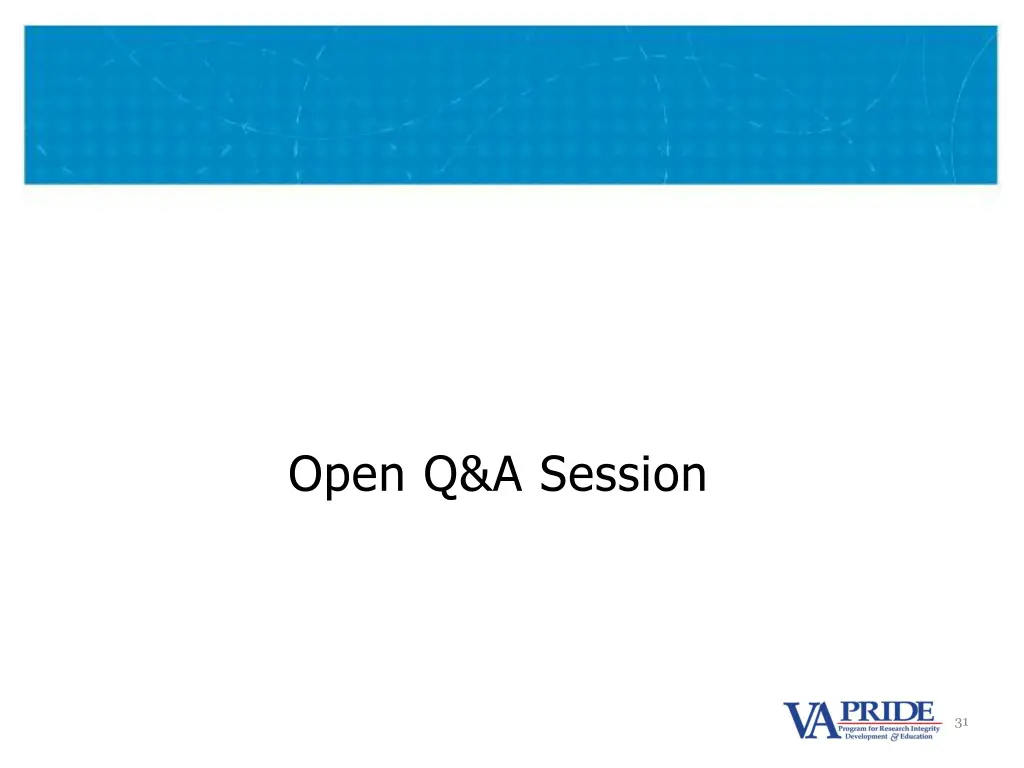 open q a session