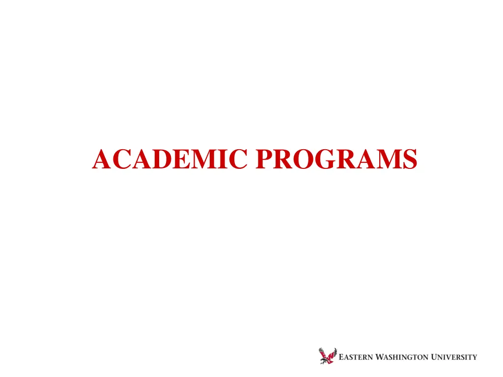 academic programs