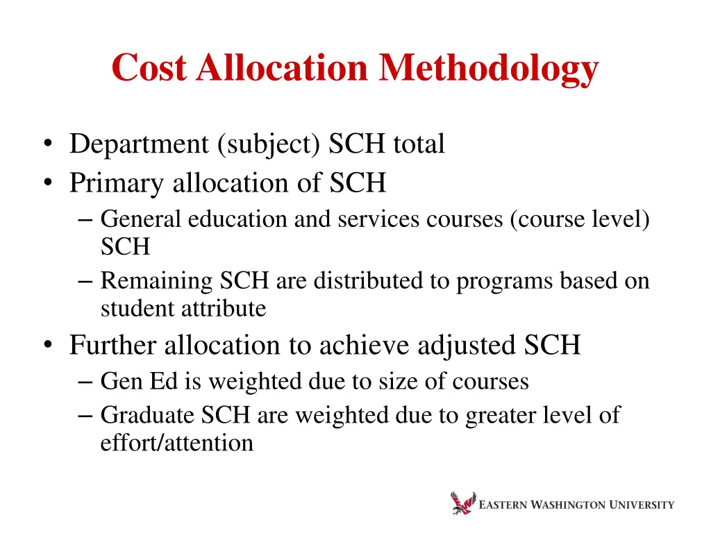 cost allocation methodology