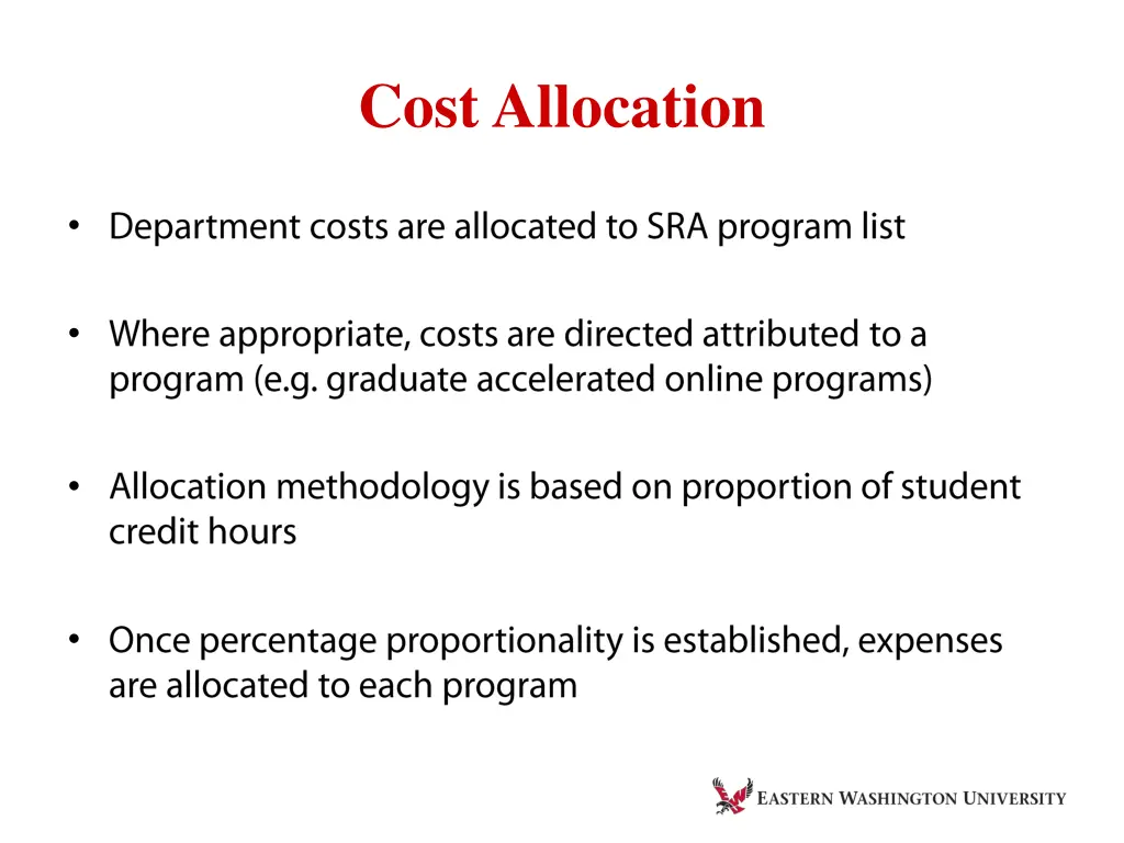 cost allocation