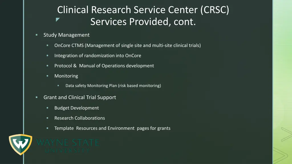 clinical research service center crsc services 2