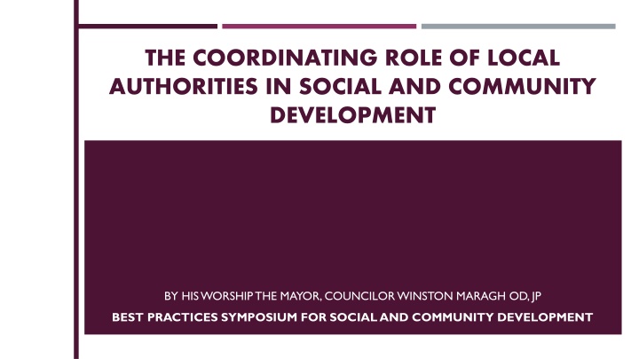 the coordinating role of local authorities