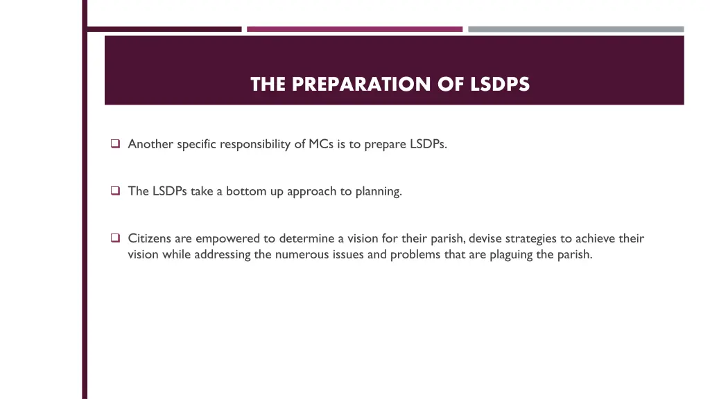 the preparation of lsdps