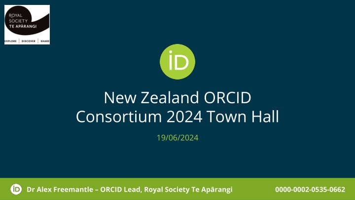 new zealand orcid consortium 2024 town hall