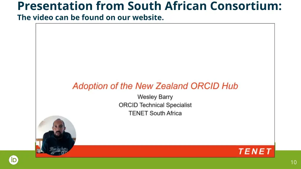 presentation from south african consortium