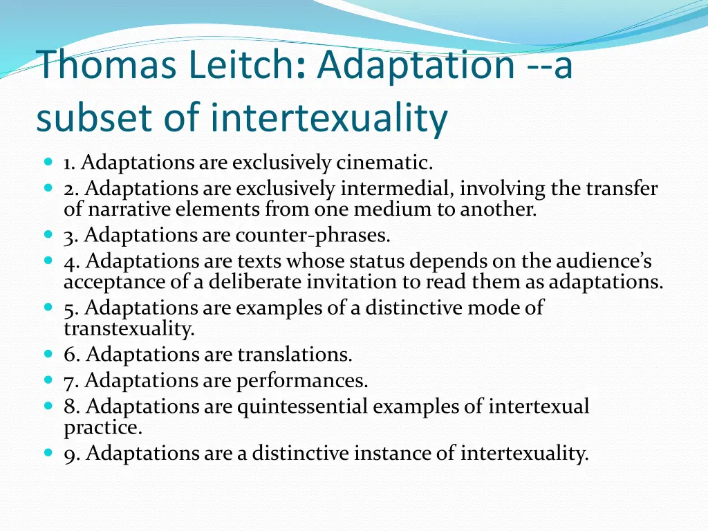 thomas leitch adaptation a subset