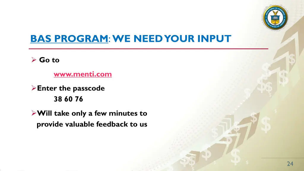 bas program we need your input