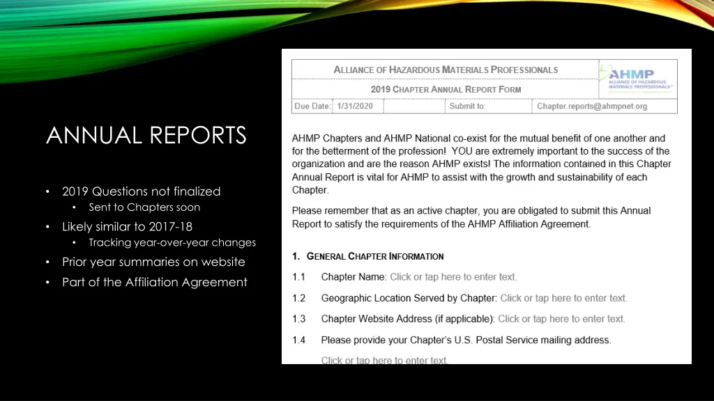 annual reports