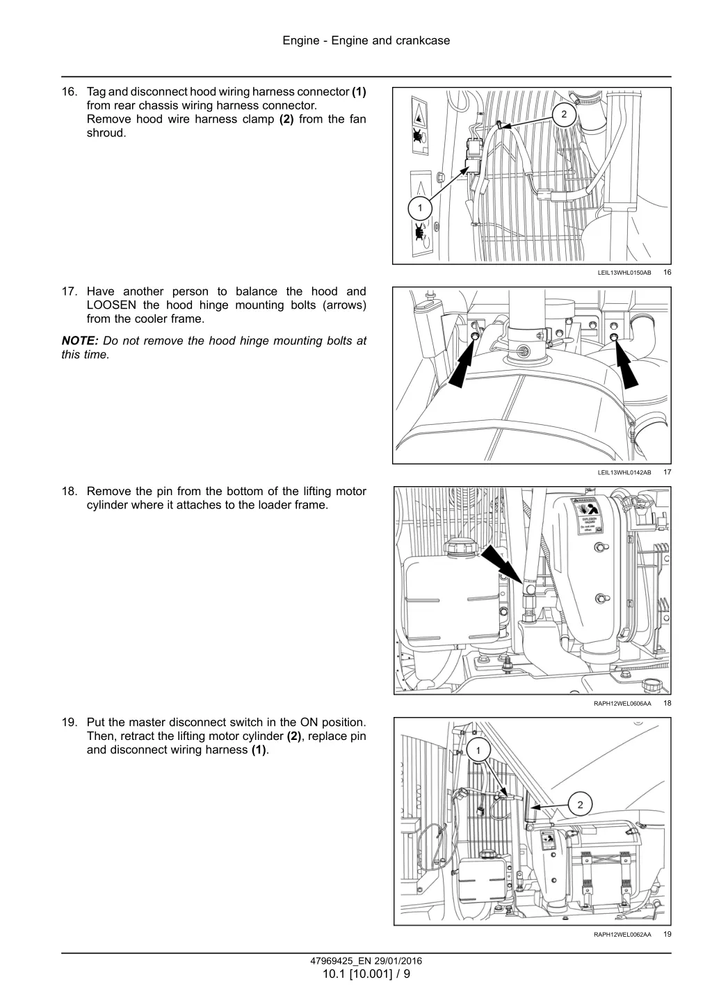 engine engine and crankcase 6