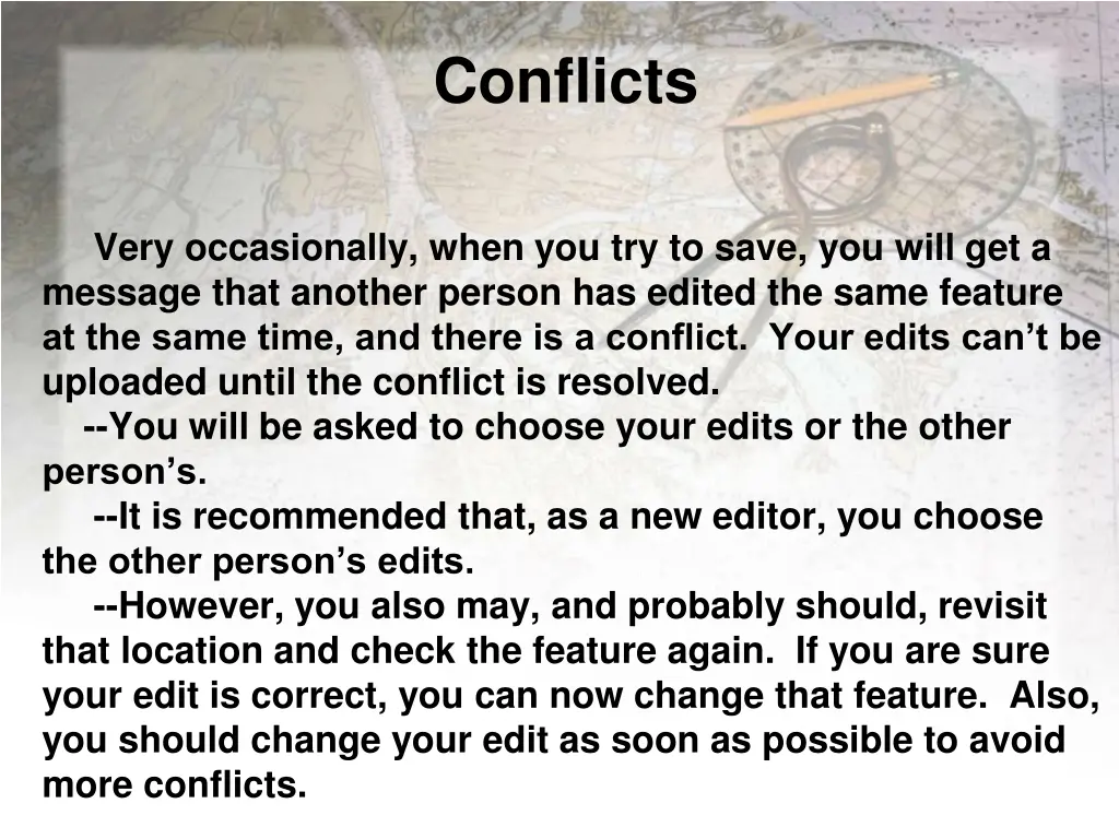 conflicts