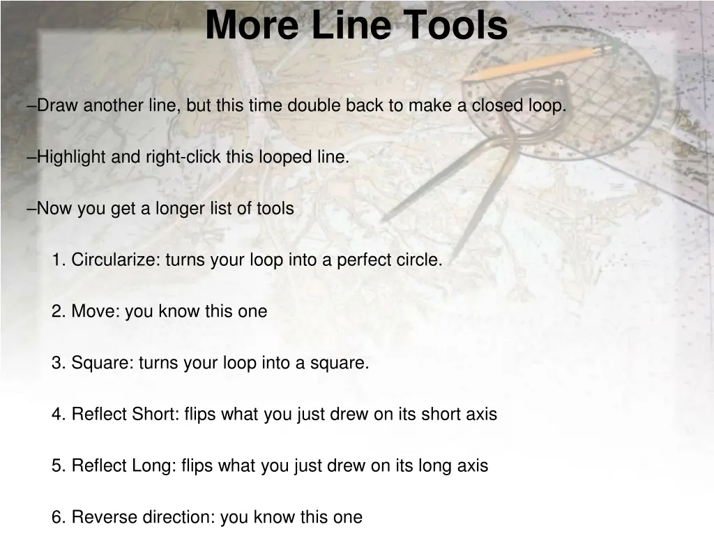 more line tools