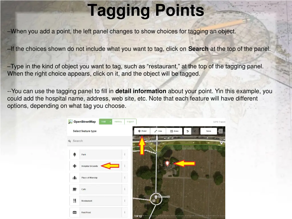 tagging points