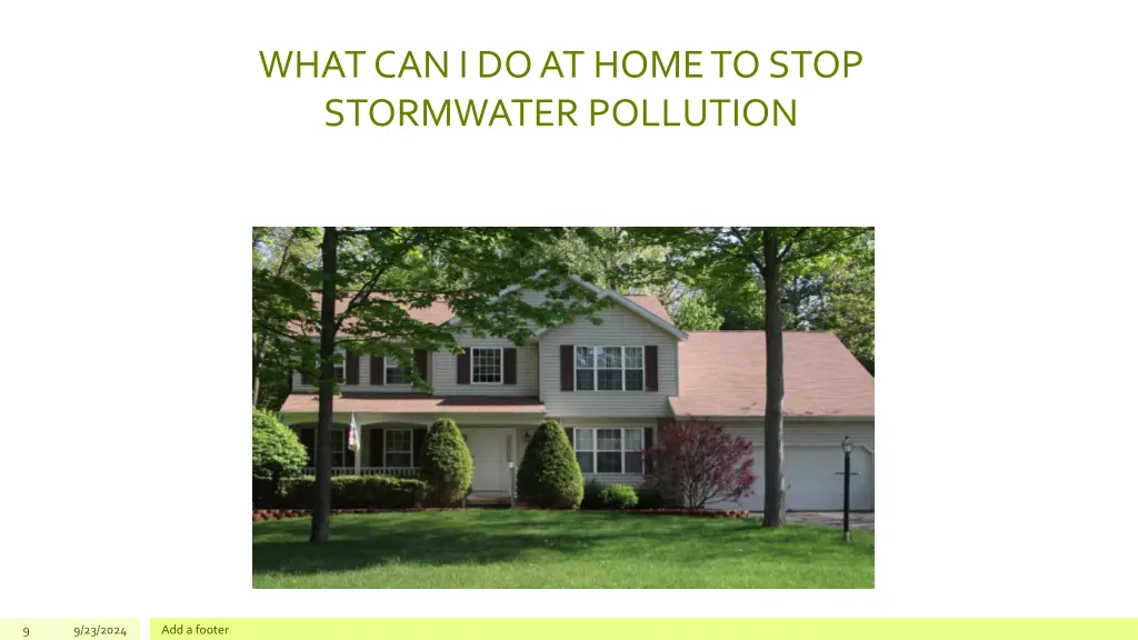 what can i do at home to stop stormwater pollution