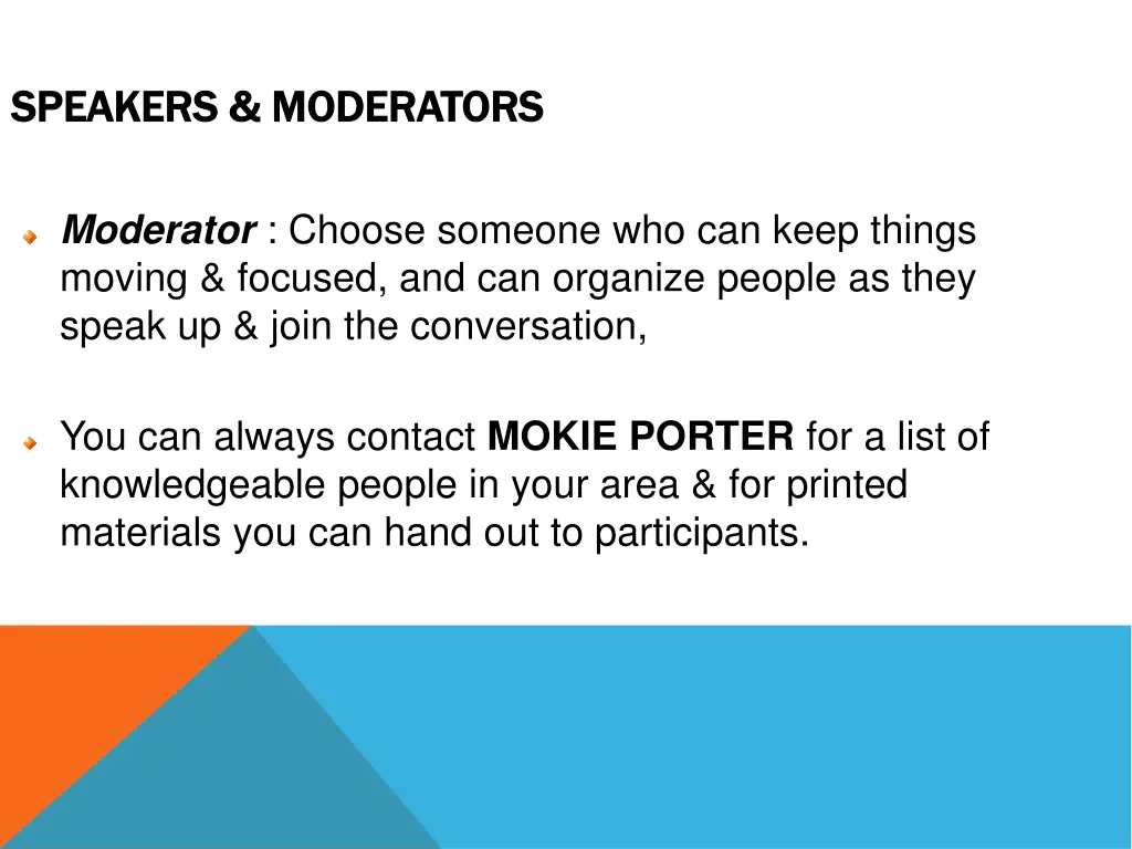 speakers moderators speakers moderators