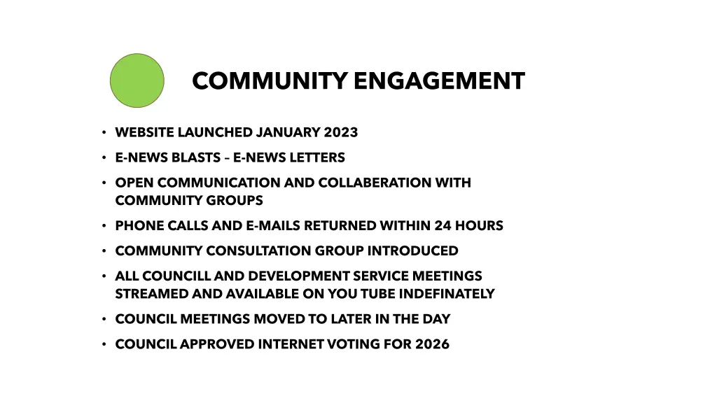 community engagement