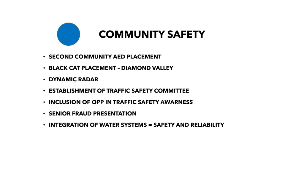 community safety