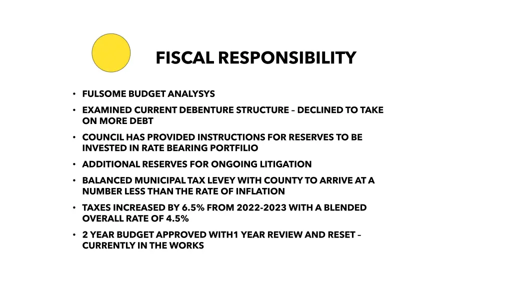 fiscal responsibility