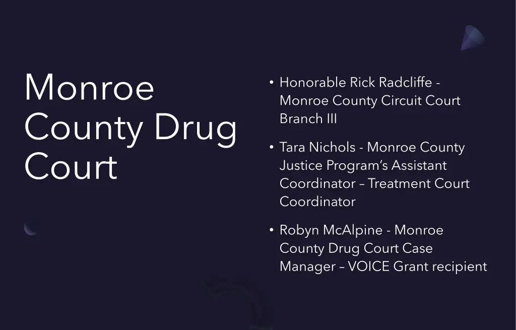 monroe county drug court