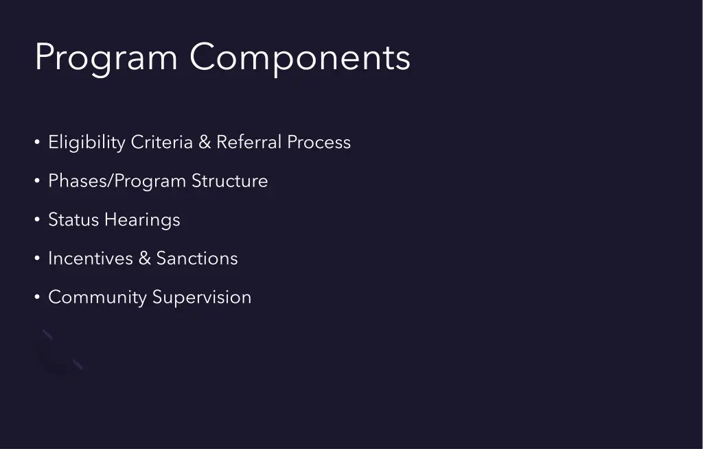 program components