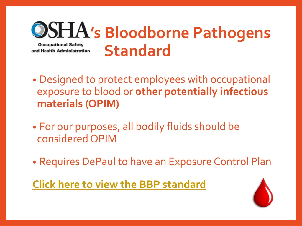 s bloodborne pathogens standard