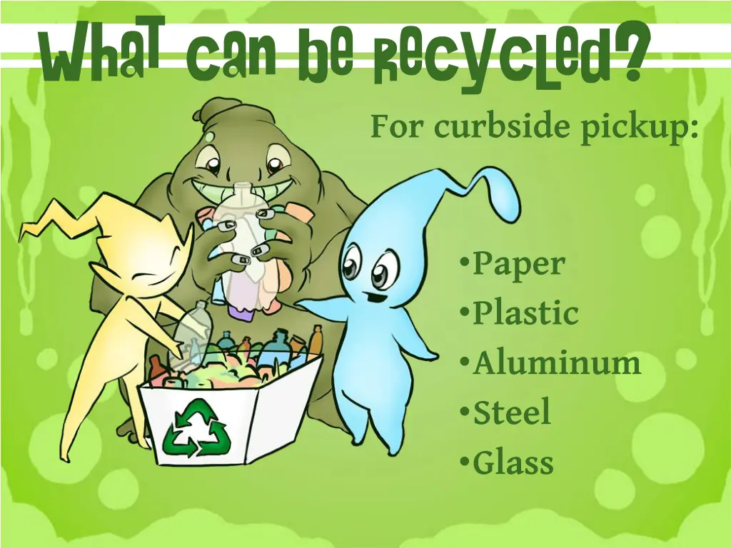 what can be recycled