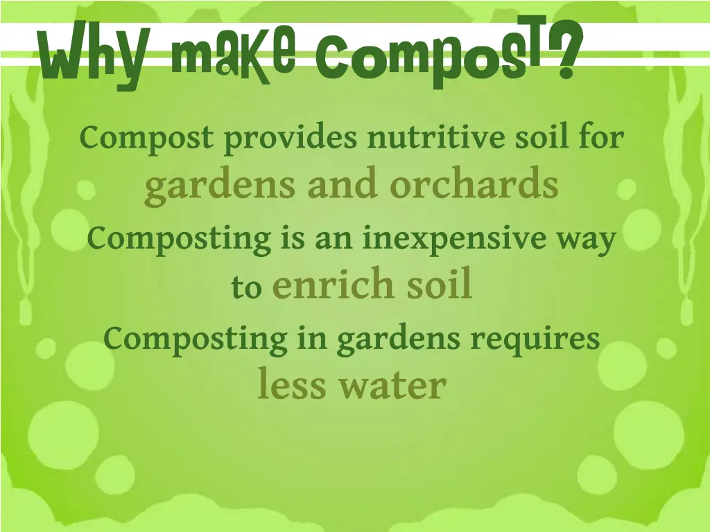 why make compost